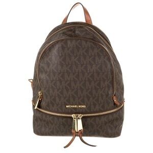 Like new  MICHAEL MICHAEL KORS RHEA
MONOGRAM BACKPACK